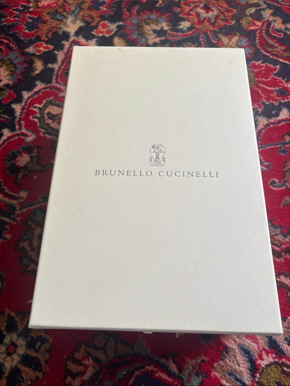 Brunello Cucinelli Cream Branded Shoes Box